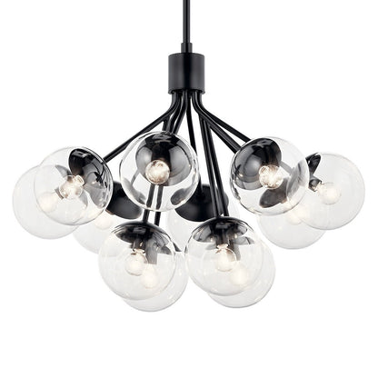KICHLER-52701BKCLRKICHLER Silvarious 52701 30" 12-Light Chandelier