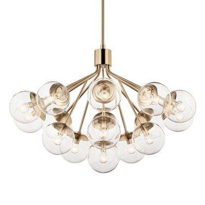 KICHLER-52702CPZCLRKICHLER Silvarious 52702 38" 16-Light Chandelier