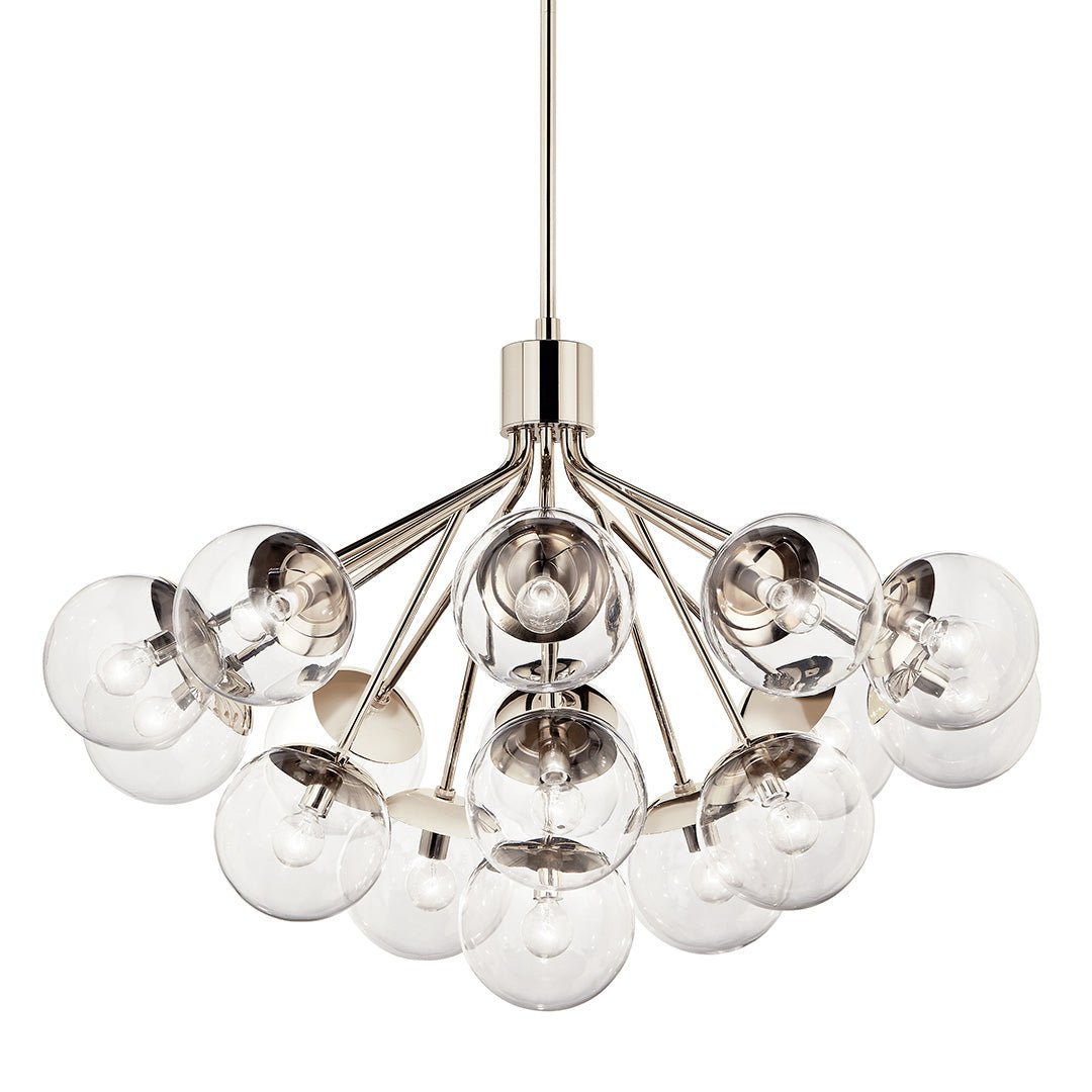 KICHLER-52702PNCLRKICHLER Silvarious 52702 38" 16-Light Chandelier