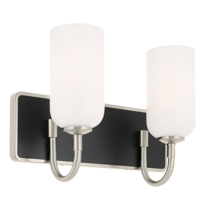 KICHLER-55162NIKICHLER Solia 55162 2 Light Vanity with Frosted Glass