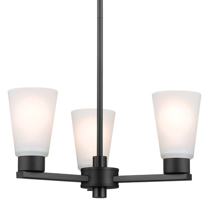 KICHLER-52435BKKICHLER Stamos 52435 18" 3-Light Chandelier
