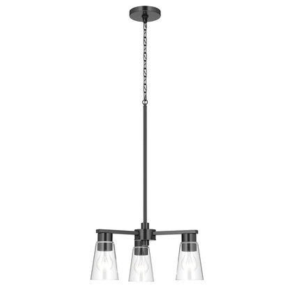 KICHLER-52435BKCLRKICHLER Stamos 52435 18" 3-Light Chandelier