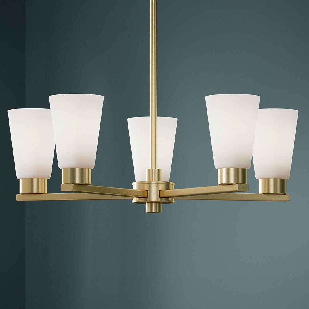 KICHLER-52436OZCLRKICHLER Stamos 52436 24" 5-Light Chandelier