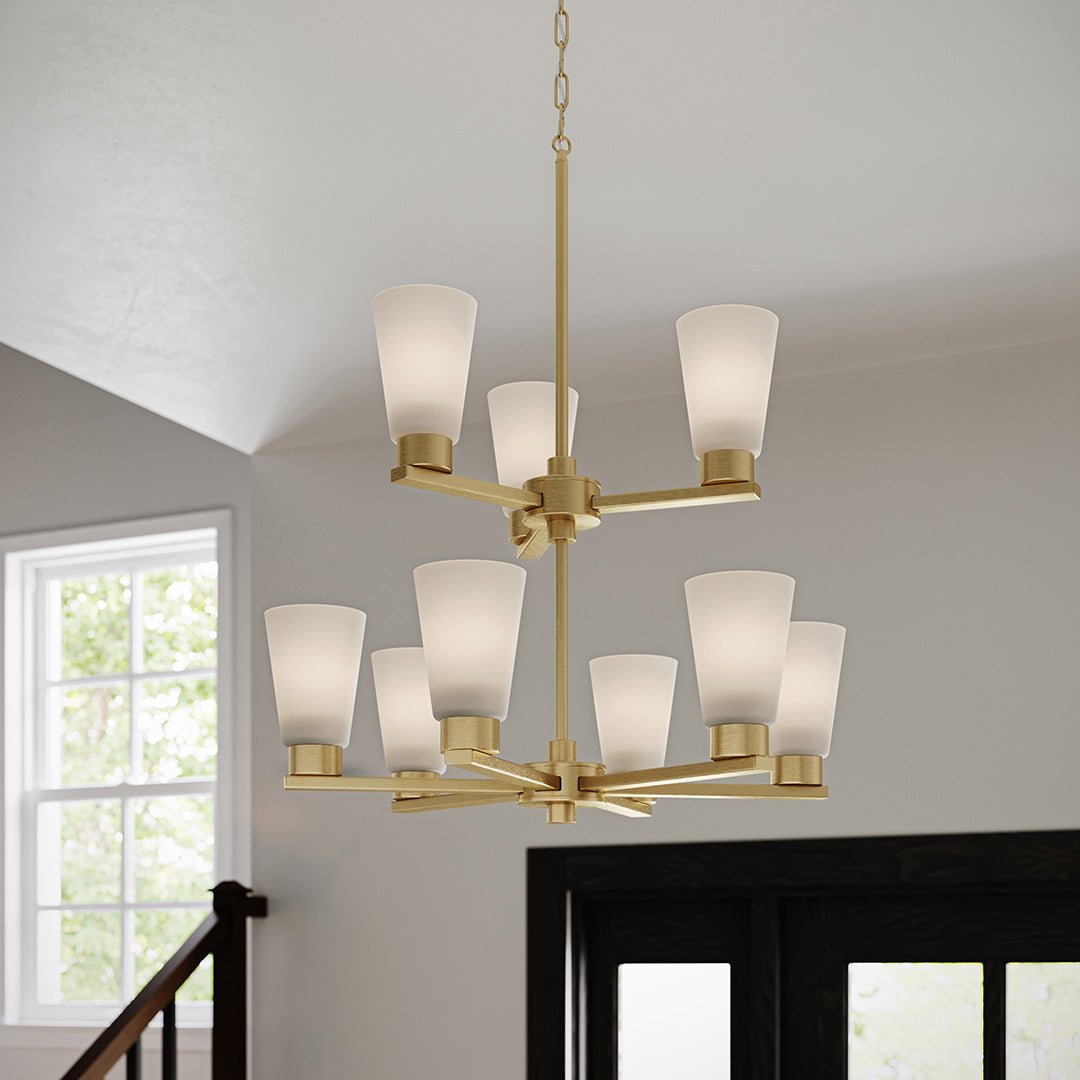 KICHLER-52438OZCLRKICHLER Stamos 52438 24" 9-Light Chandelier