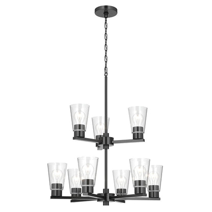KICHLER-52438BKCLRKICHLER Stamos 52438 24" 9-Light Chandelier