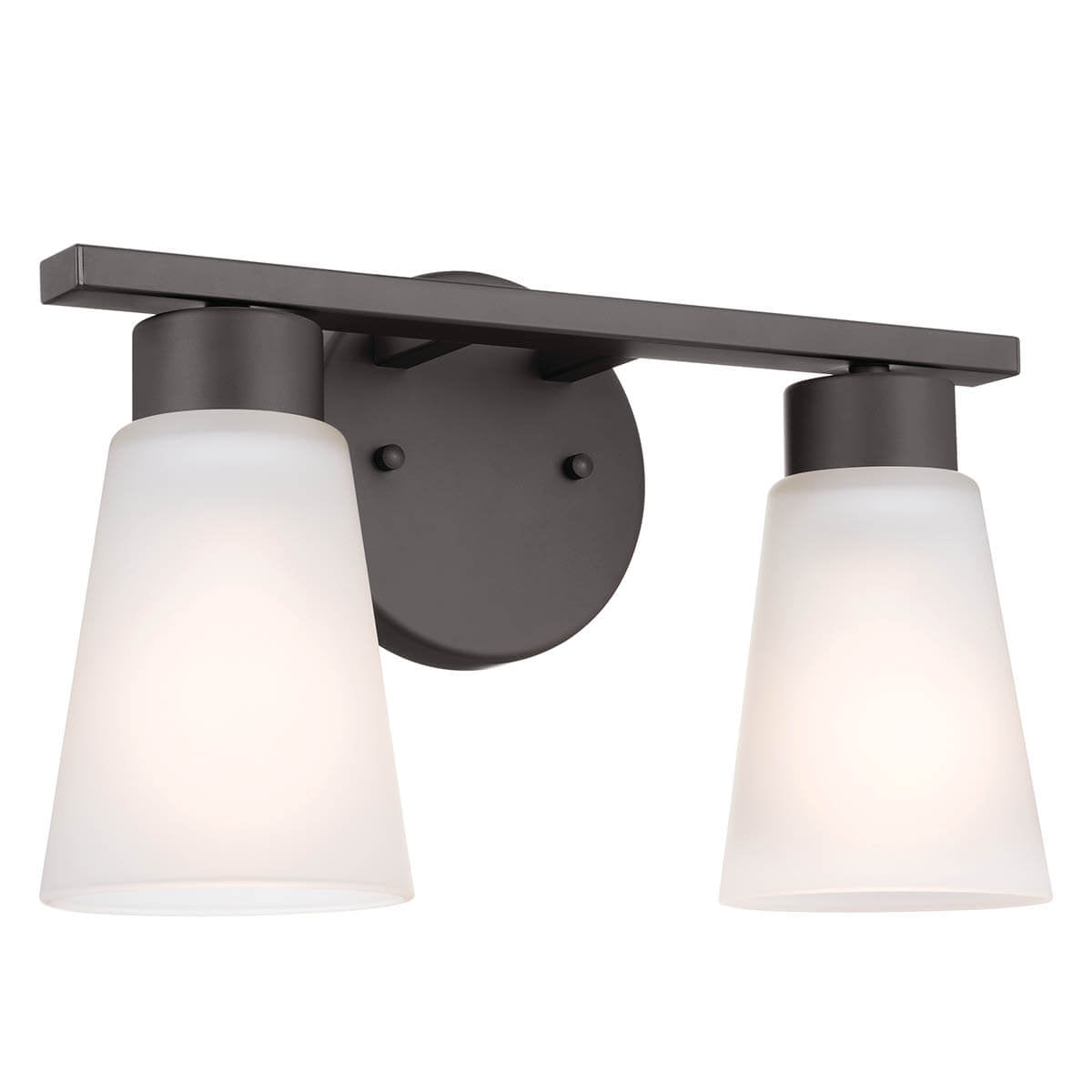 KICHLER-55120OZKICHLER Stamos 55120 2 Light Vanity Light with Frosted/Clear Glass