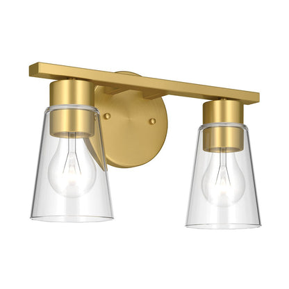 KICHLER-55120BGCLRKICHLER Stamos 55120 2 Light Vanity Light with Frosted/Clear Glass