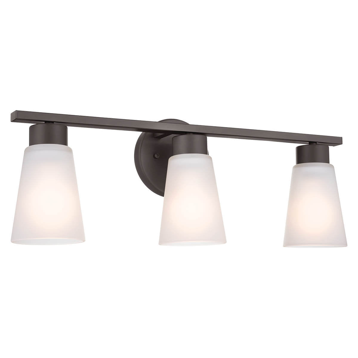 KICHLER-55121OZKICHLER Stamos 55121 3 Light Vanity Light with Frosted/Clear Glass
