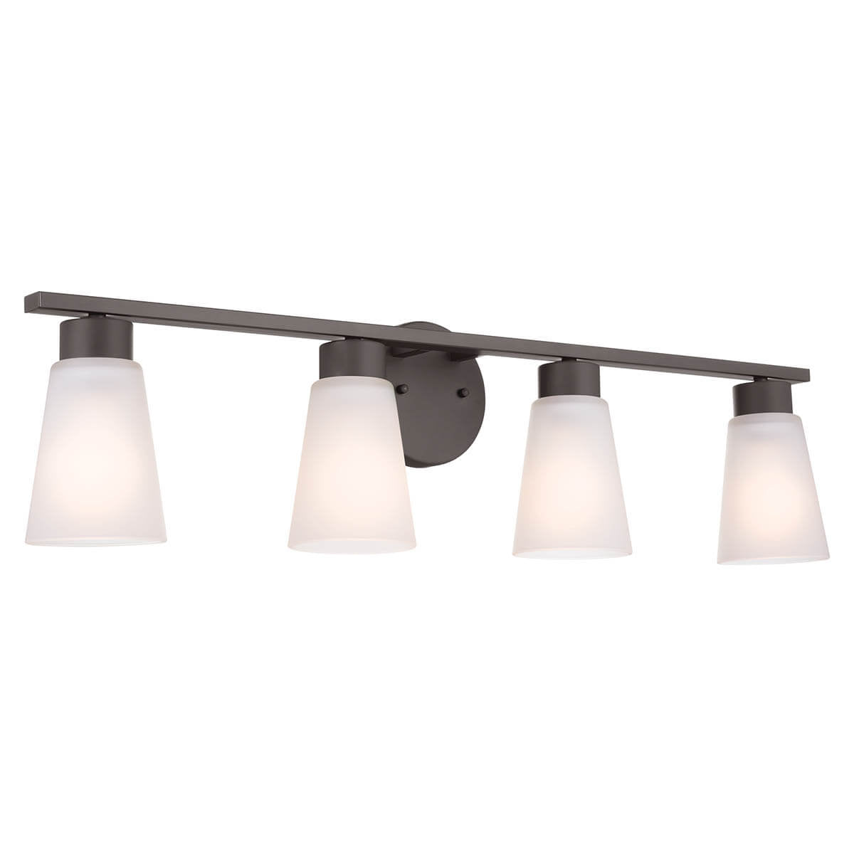 KICHLER-55122OZKICHLER Stamos 55122 4 Light Vanity Light with Frosted/Clear Glass