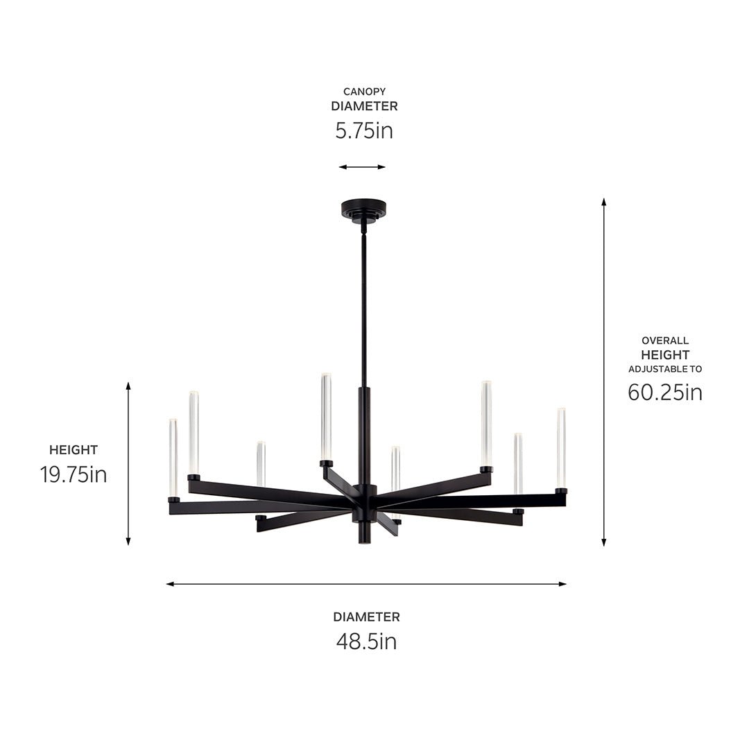 KICHLER-52668PNKICHLER Sycara 52668 39.9W LED 48.5" Chandelier 30K