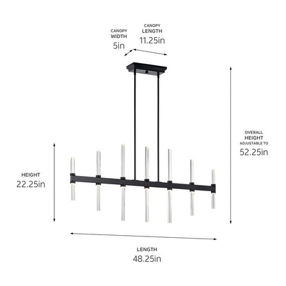 KICHLER-52670PNKICHLER Sycara 52670 71.0W LED 5" Linear Chandelier 30K