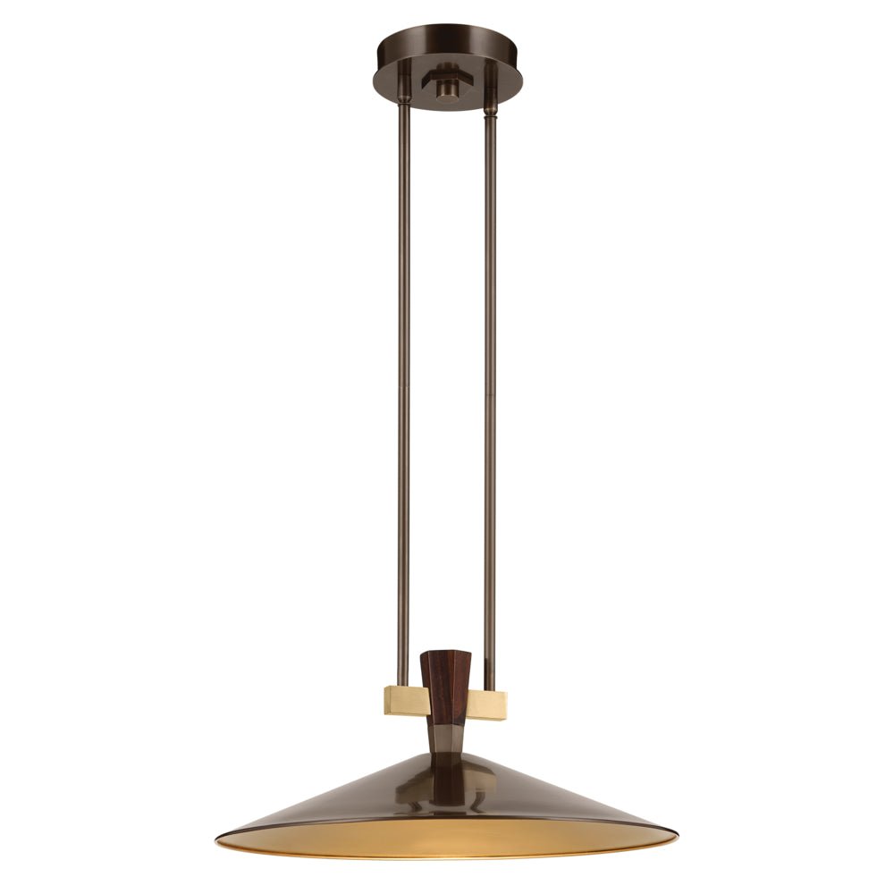 KICHLER Tenon 52832 8.5W LED 20" Pendant with Cone Shade 30K