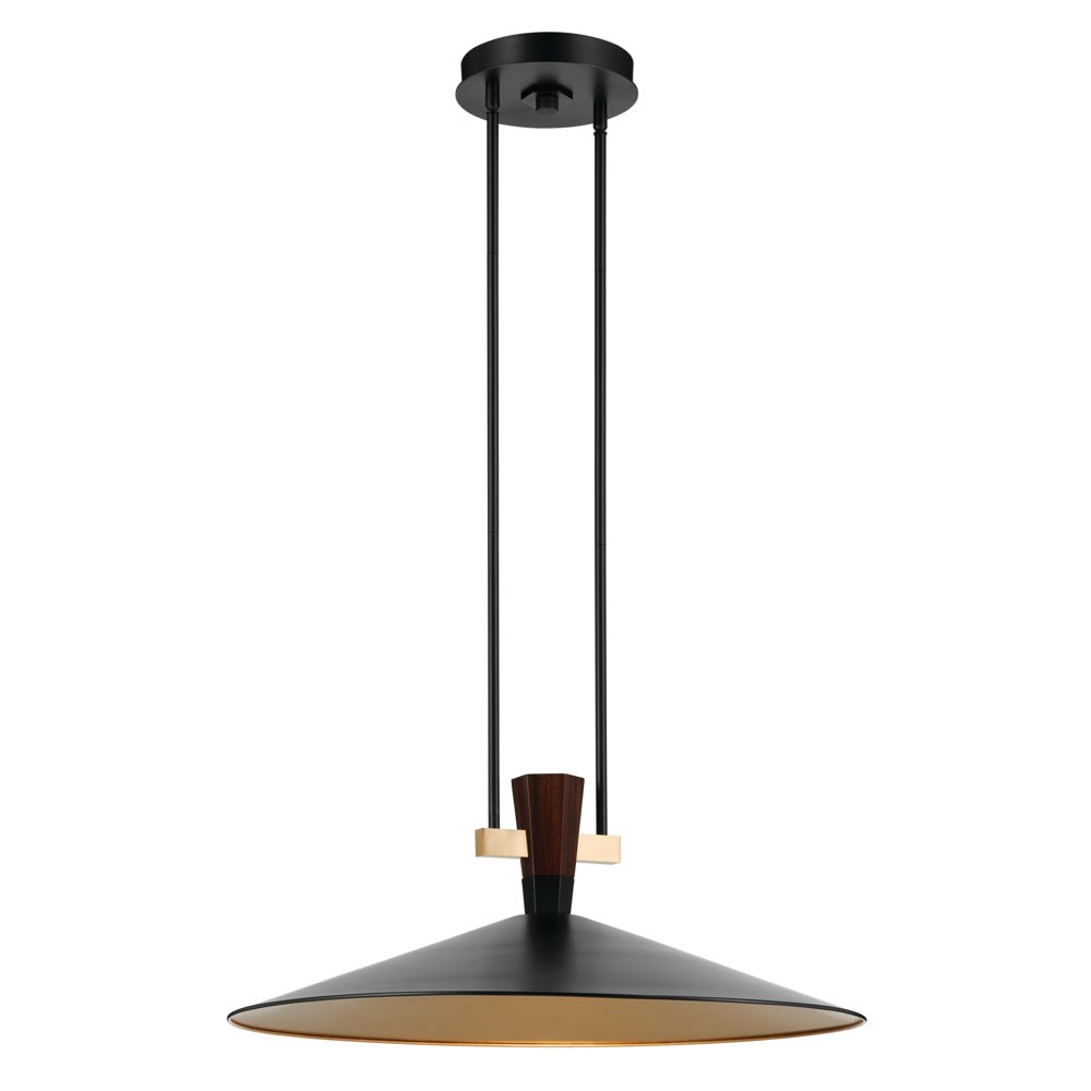 KICHLER Tenon 52833 8.5W LED 28" Pendant with Cone Shade 30K