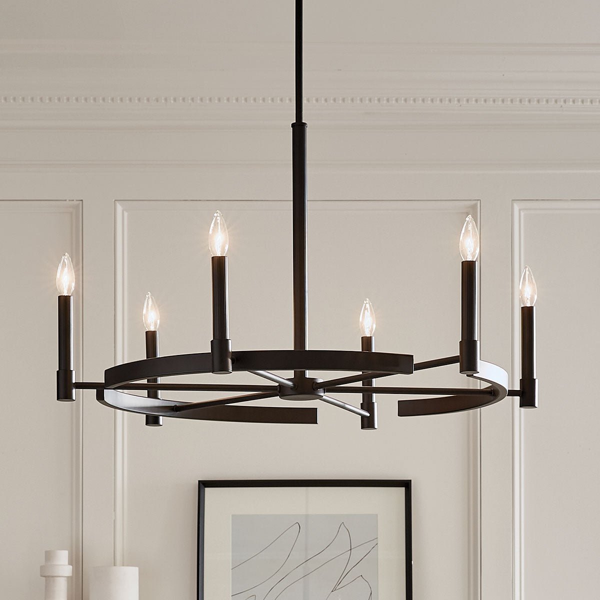 KICHLER-52427PNKICHLER Tolani 52427 34" 6-Light Chandelier