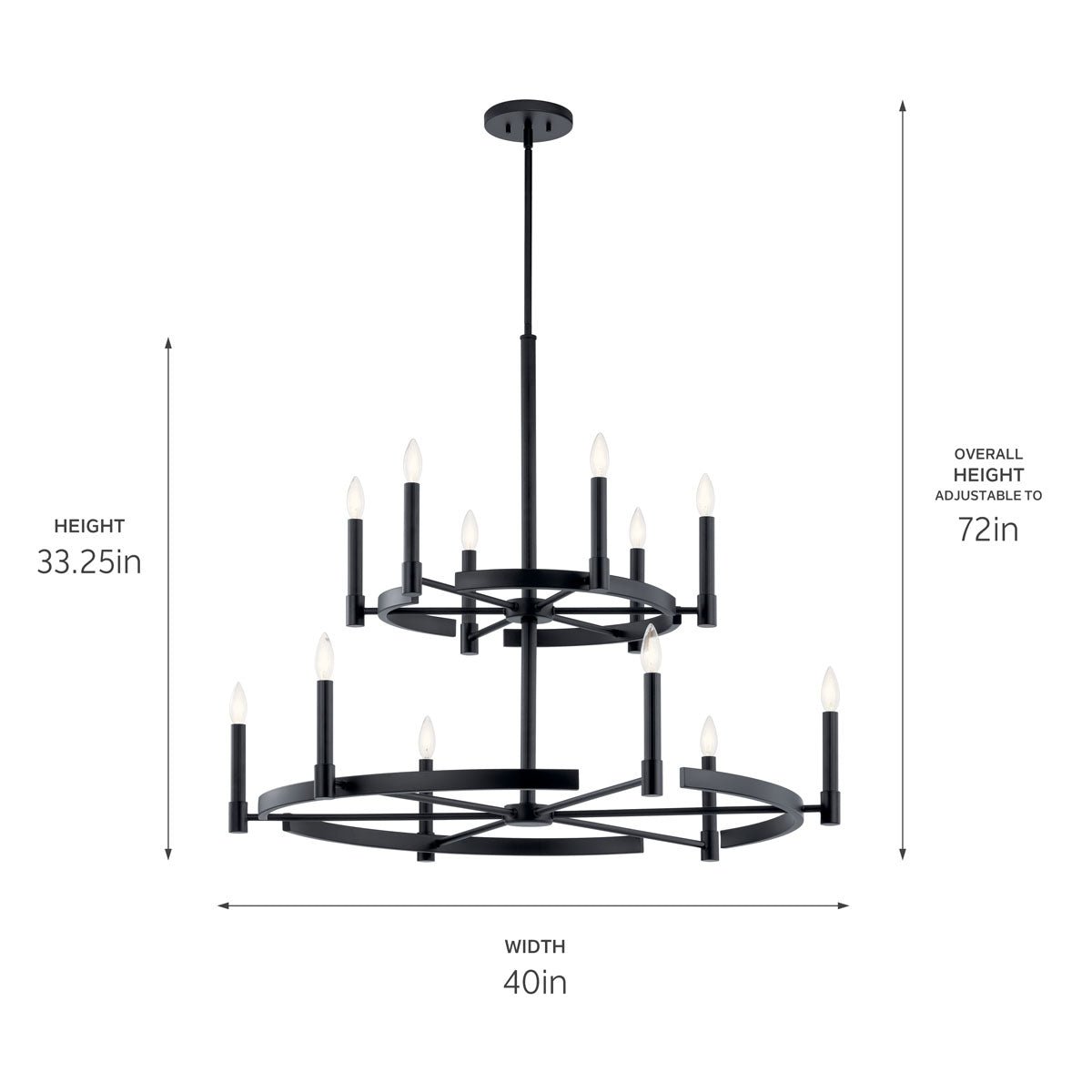 KICHLER-52428PNKICHLER Tolani 52428 40" 12-Light Chandelier