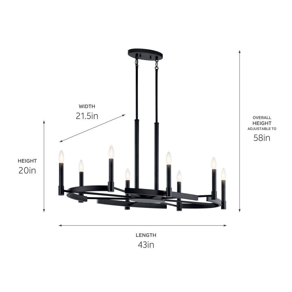 KICHLER-52429PNKICHLER Tolani 52429 21.5" 8-Light Chandelier