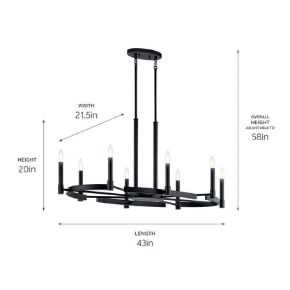 KICHLER-52429PNKICHLER Tolani 52429 21.5" 8-Light Chandelier