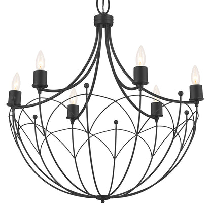 KICHLER-52462BKTKICHLER Topiary 52462 28.25" 6-Light Chandelier