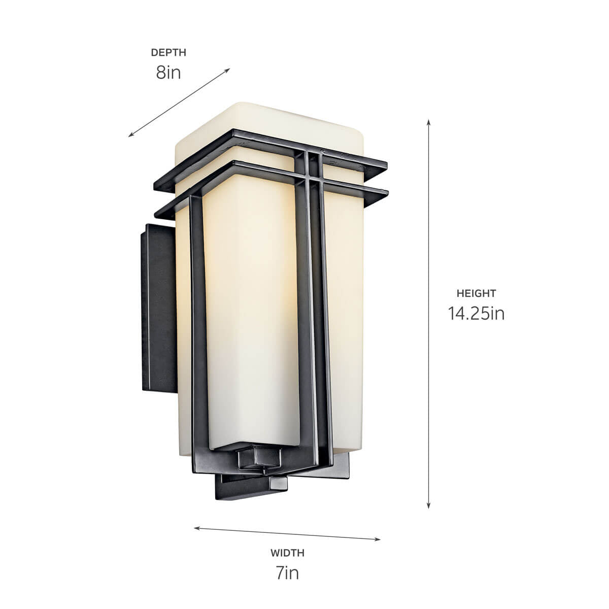 KICHLER-49201BKKICHLER Tremillo 49201 14.25" Outdoor Wall Light