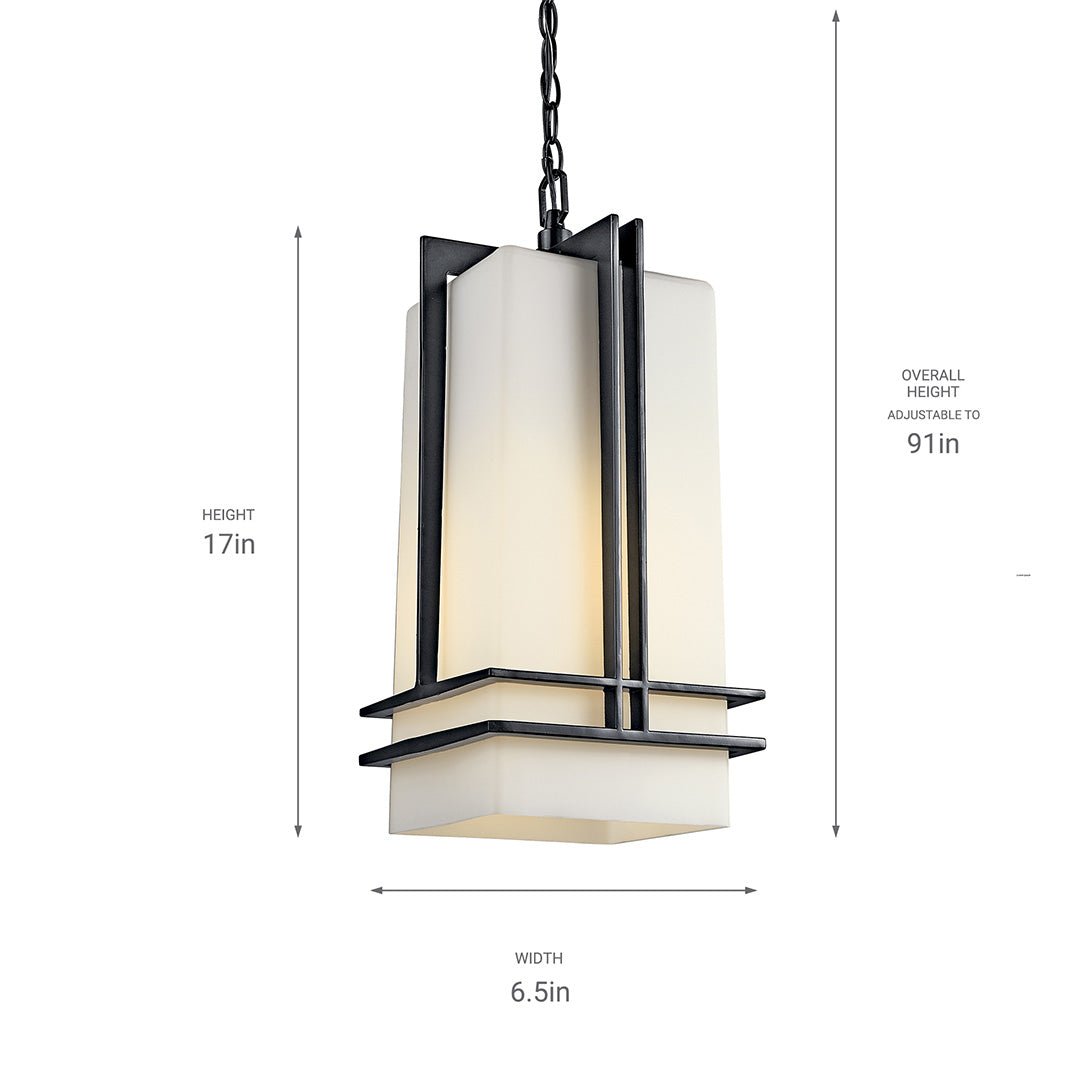 KICHLER-49205BKKICHLER Tremillo 49205 17" Outdoor Hanging Light