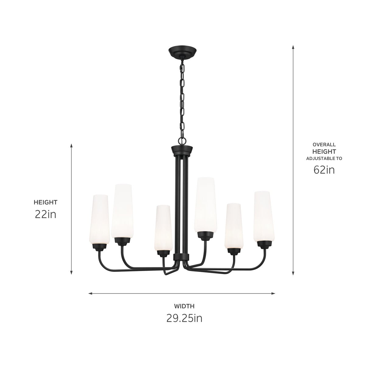KICHLER-52480PNKICHLER Truby 52480 29.25" 6-Light Chandelier