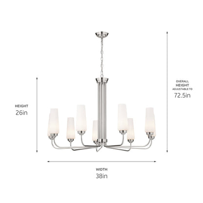 KICHLER-52481PNKICHLER Truby 52481 38" 9-Light Chandelier