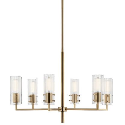 KICHLER-52679CPZKICHLER Velestino 52679 30.25" 6-Light Chandelier
