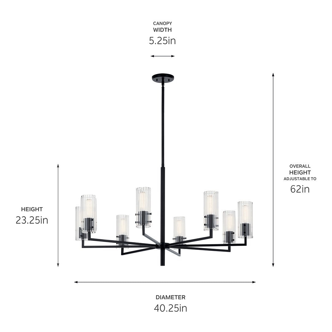KICHLER-52680PNKICHLER Velestino 52680 40.25" 8-Light Chandelier