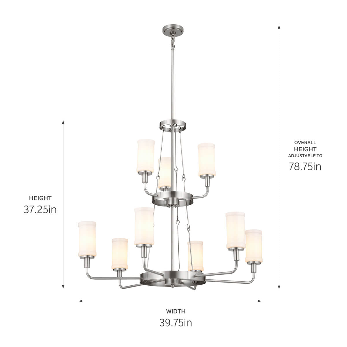 KICHLER-52452CLPKICHLER Vetivene 52452 39.75" 9-Light Chandelier