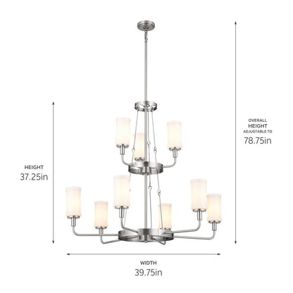 KICHLER-52452CLPKICHLER Vetivene 52452 39.75" 9-Light Chandelier
