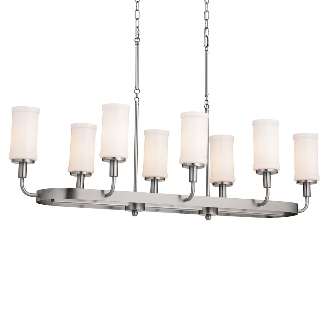 KICHLER-52453CLPKICHLER Vetivene 52453 17.5" 8-Light Linear Chandelier