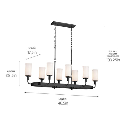 KICHLER-52453NBRKICHLER Vetivene 52453 17.5" 8-Light Linear Chandelier