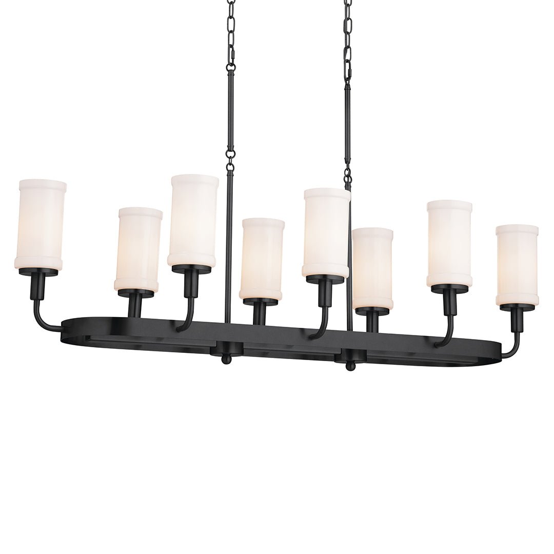 KICHLER-52453BKTKICHLER Vetivene 52453 17.5" 8-Light Linear Chandelier