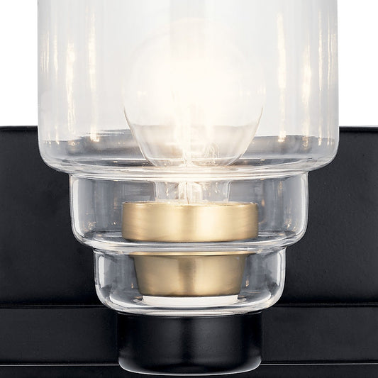KICHLER-55012BKKICHLER Vionnet 55012 3 Light Vanity Light with Clear Glass