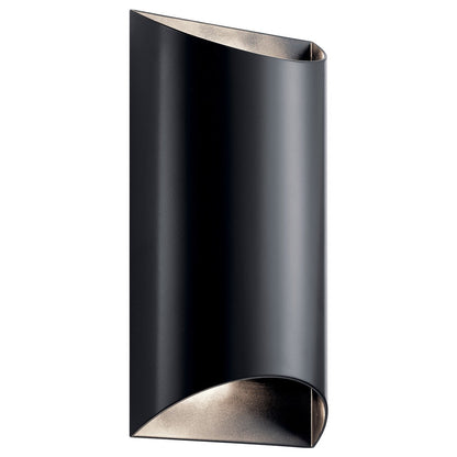 KICHLER-49279BKLEDKICHLER Wesley 49279 20.0W LED 13.75" Outdoor Wall Light 30K