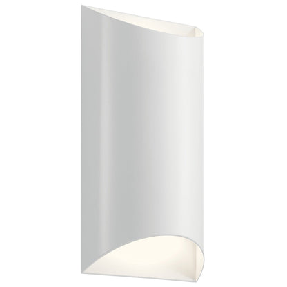 KICHLER-49279WHLEDKICHLER Wesley 49279 20.0W LED 13.75" Outdoor Wall Light 30K