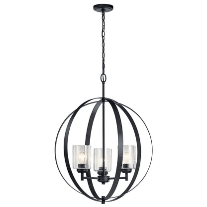 KICHLER-44034BKKICHLER Winslow 44034 24.5" 3-Light Chandelier
