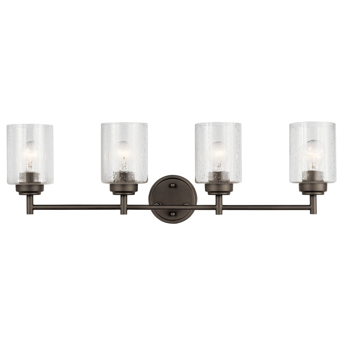 KICHLER-45887OZKICHLER Winslow 45887 4 Light Vanity Light with Clear Glass
