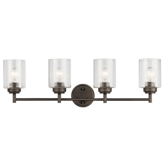KICHLER-45887OZKICHLER Winslow 45887 4 Light Vanity Light with Clear Glass