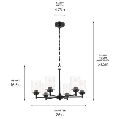 KICHLER-52616OZKICHLER Winslow 52616 26" 6-Light Chandelier