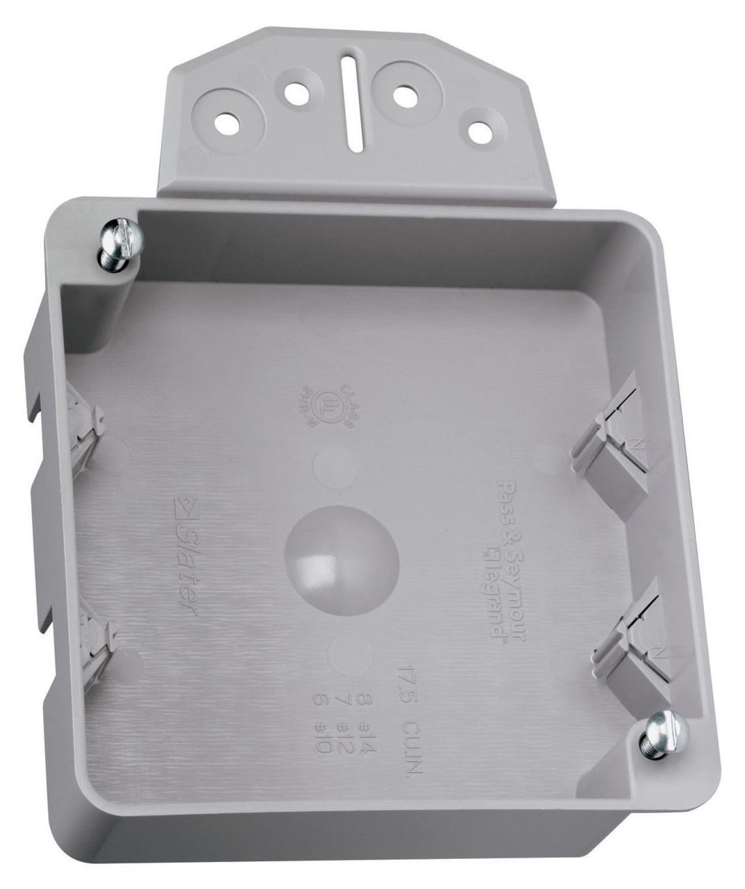 LEG - S4418BACLegrand S44 - 18 - BAC Shallow 4 Inch Square Box with Threaded Mounting Holes