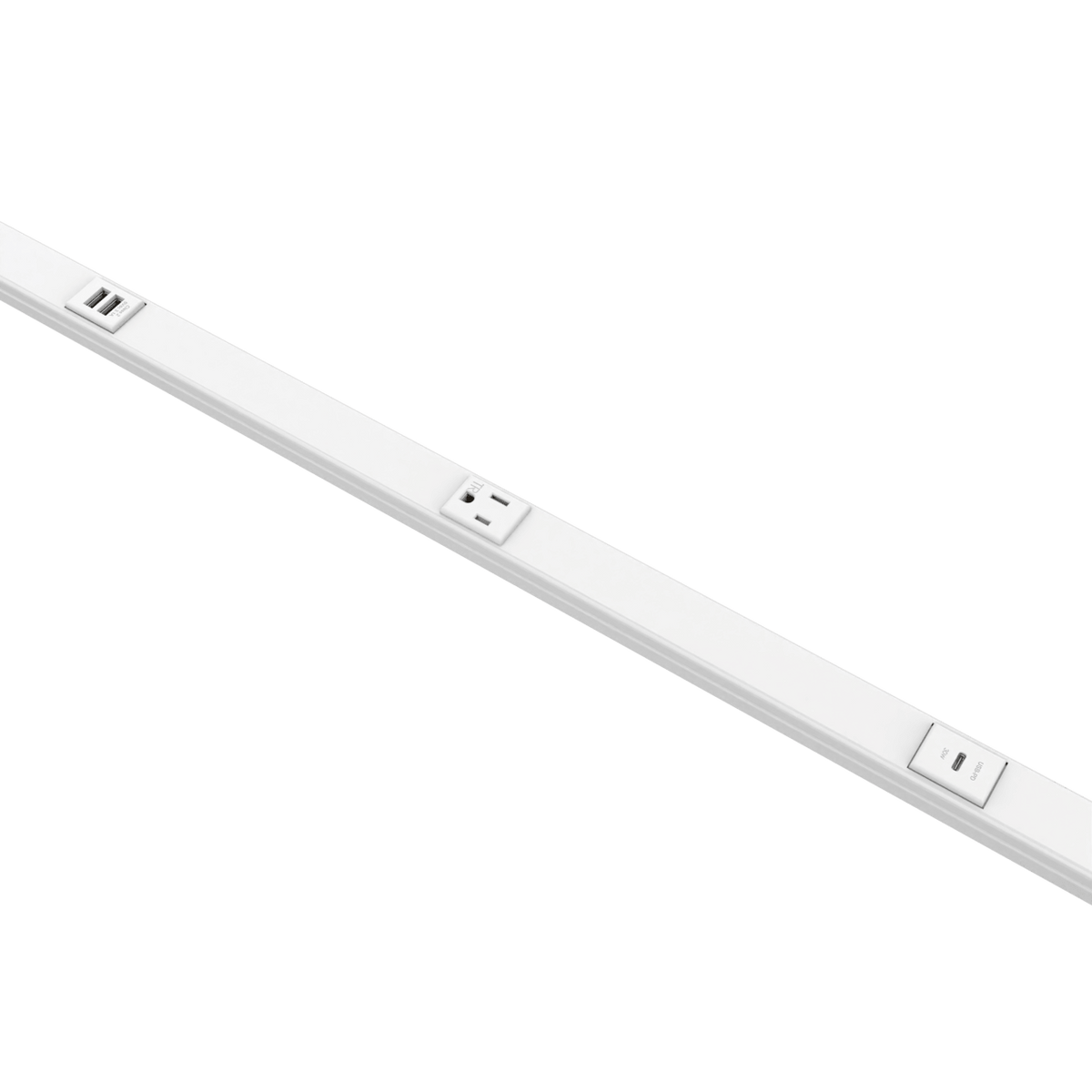 LEG-WH20GB509TRUAC-2Legrand WH20GB509TRUAC 5' Plugmold Multioutlet System with USB-C and