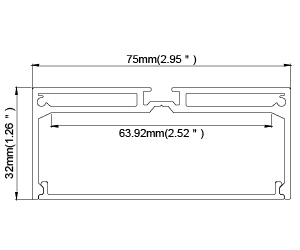 LBU-LB54048-4PKLight Blue USA LB54048 ALP048 8FT Channel - 4 Pack