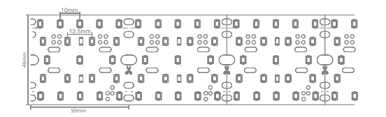LBU-LB53280Light Blue WIDE - PCB - 24V 15W 9.8FT LED Tape 30K - 40K