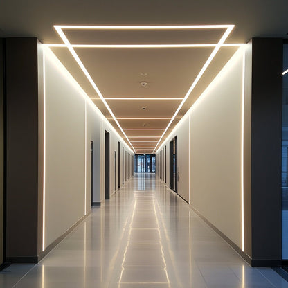 LBU-LB54158LightBlueUSA LB54158 Trimless Aluminum Profile For 2" Wide PCB Series Tape