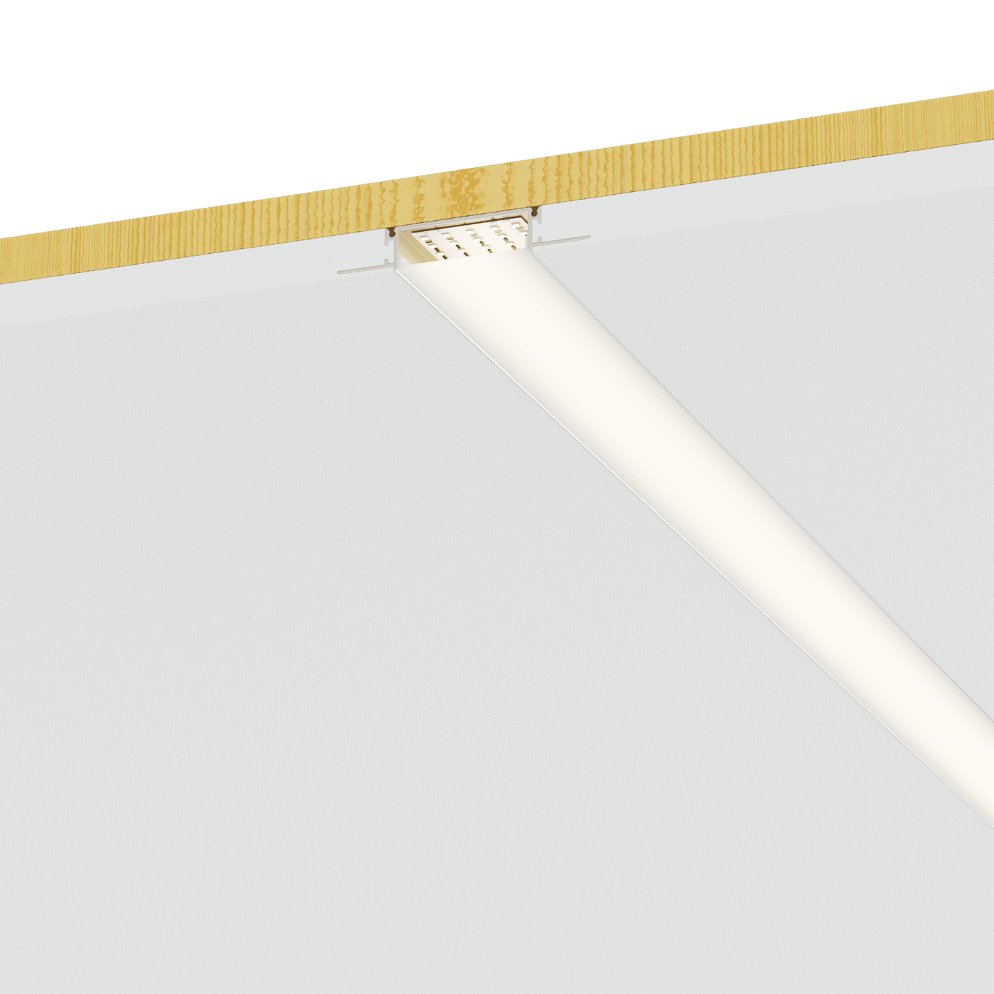 LBU-LB54158LightBlueUSA LB54158 Trimless Aluminum Profile For 2" Wide PCB Series Tape