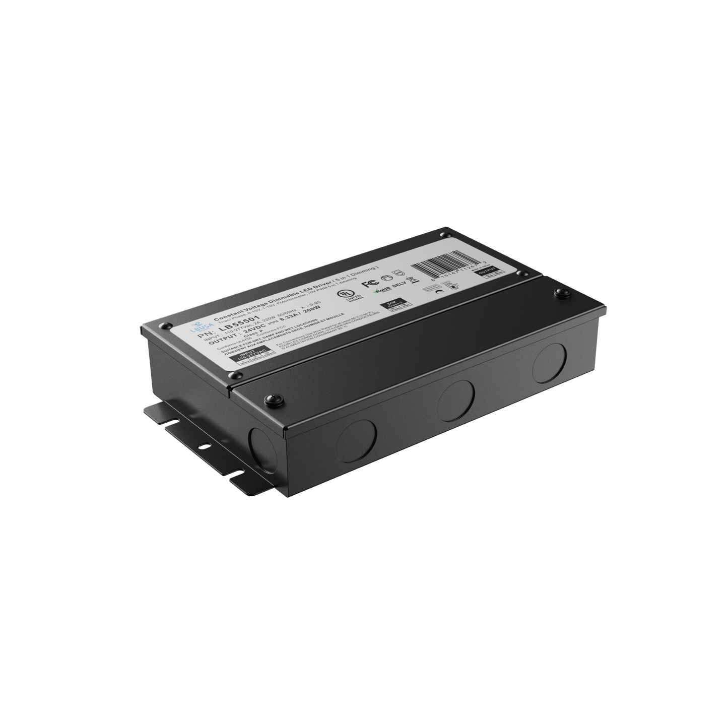 LBU-LB55501LightBlueUSA LB55501 200W 5 in 1 Dimmable LED Driver