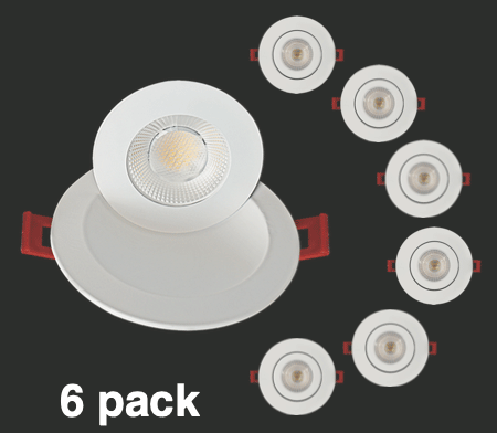LOTUS - LED - 4 - S9W - 5CCT - EFG - WH - 6PLotus 4" 9W LED Floating Gimbal Selectable CCT