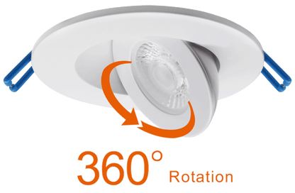 LOTUS - ADS2FGSTRGBCW - BKLotus ADS2FGSTRGBCW 2" 5W LED Floating Gimbal RGBTW