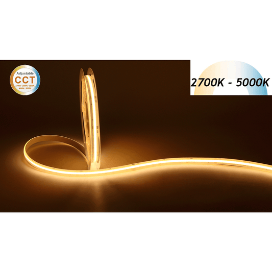 LOTUS-ES-FSCOBWW+W-24-5CCT-IP67Lotus ES-FSCOBWW 16FT 4.5W/FT Sauna COB Tape Light Tunable White